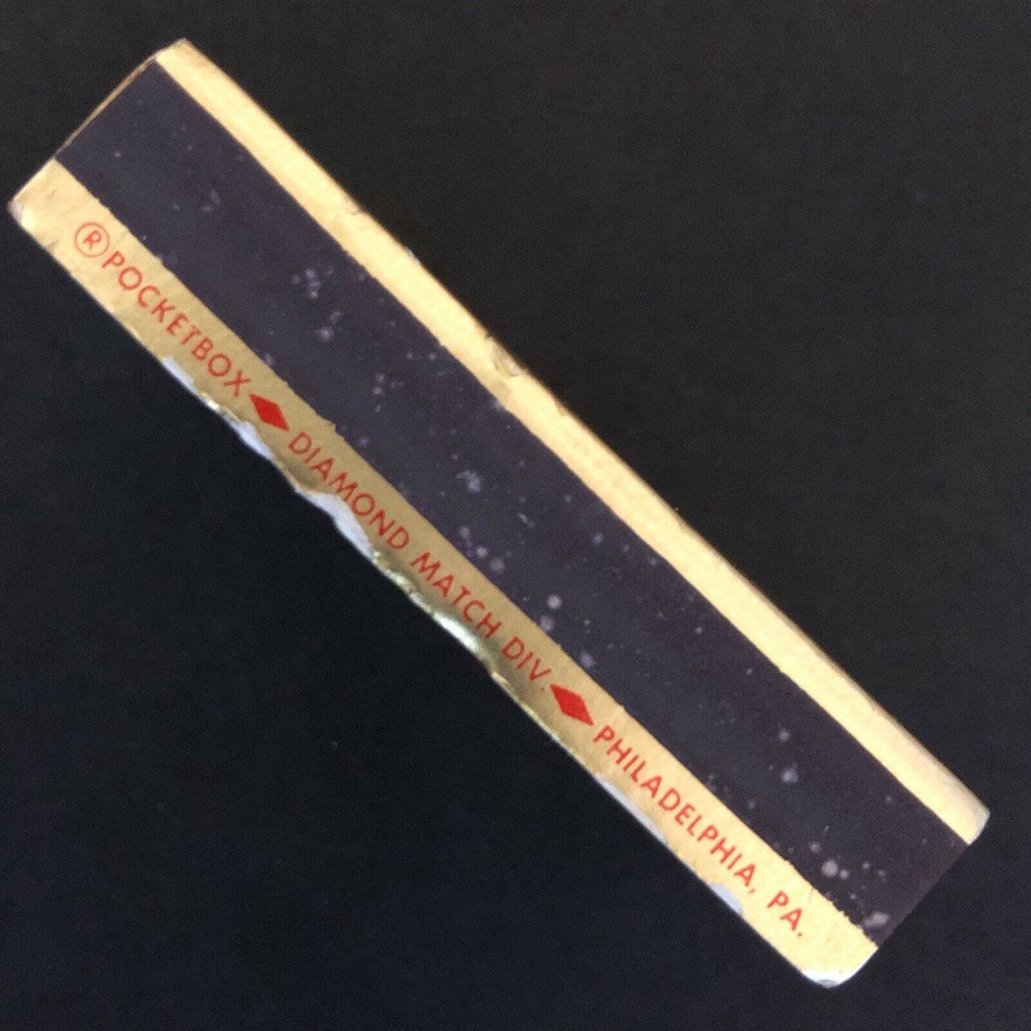 c1970's-80's Wooden Matchbox Matchbook "The Embers" Restaurant Carlisle, PA