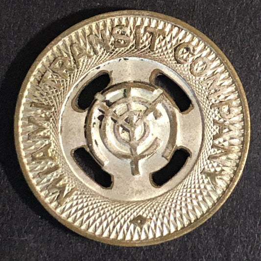Miami Transit Company MTCO (FL) WM Transit Token 23mm