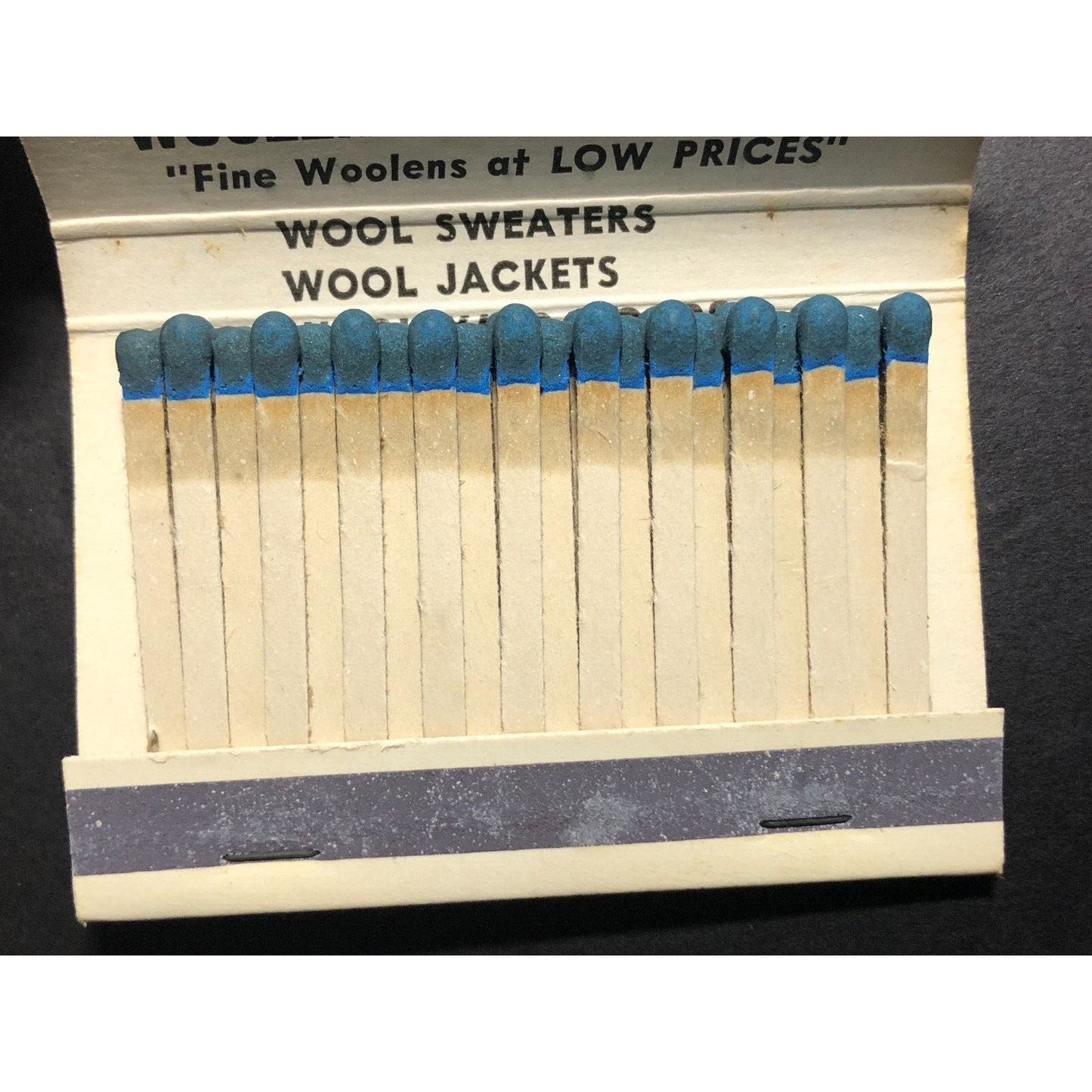 Traverse Bay Woolen Co. Michigan Full Matchbook c1978-79 - w/ Lamb Wool