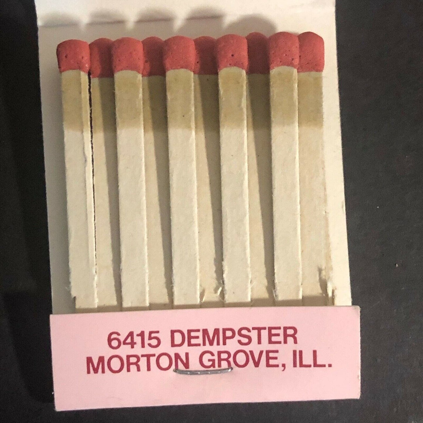 Vintage c1970's-80's Full Matchbook "Maxwell's Restaurant Bar" Morton Grove, IL
