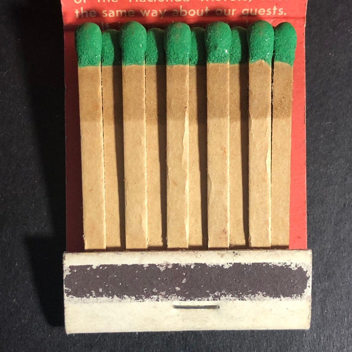 Hacienda Motels Las Vegas Fresno 20-Strike Full Matchbook c1940's-50's Horse