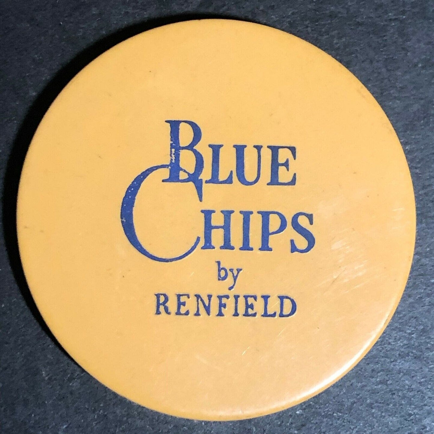 Group of 5 Vintage "Renfield Blue Chips" Advertising Poker Chip - Eisenstadt