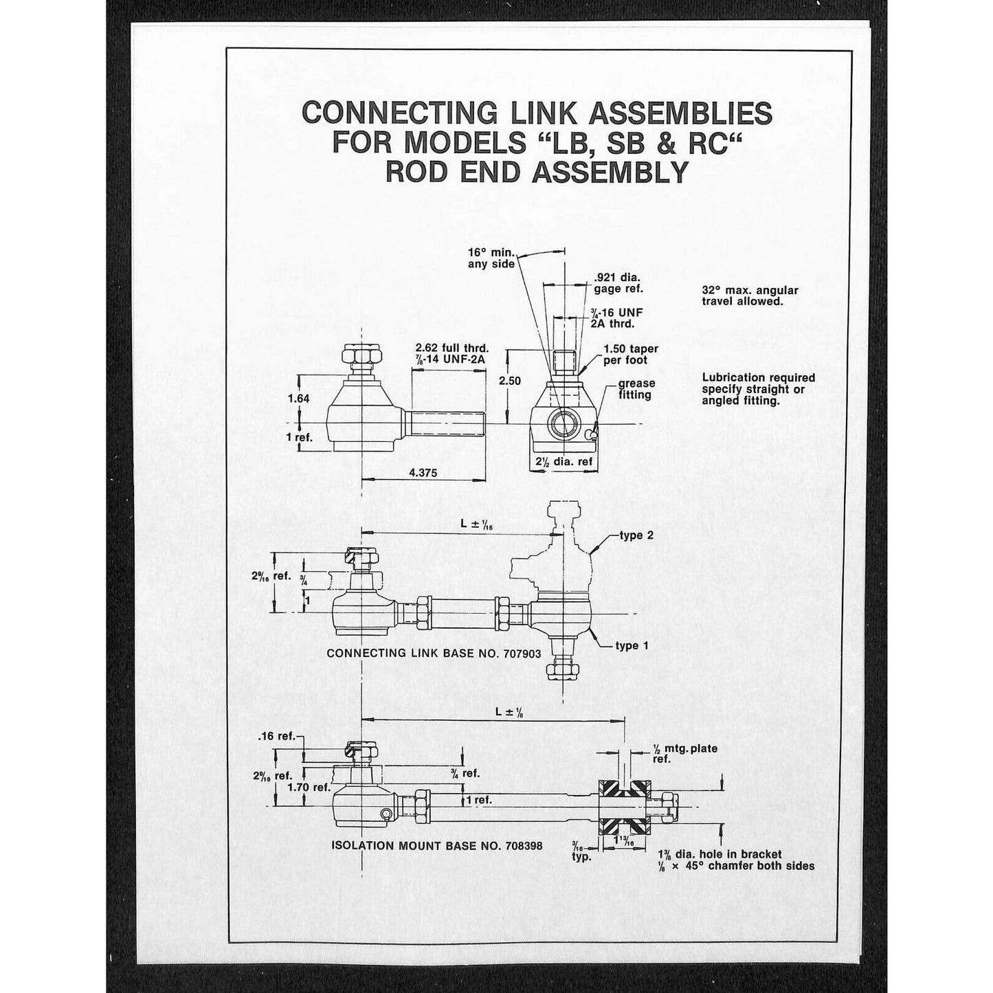c1982 Houdaille Hydraulic Rotary Shock Absorbers Folder w/ 8 Sheets Railroad