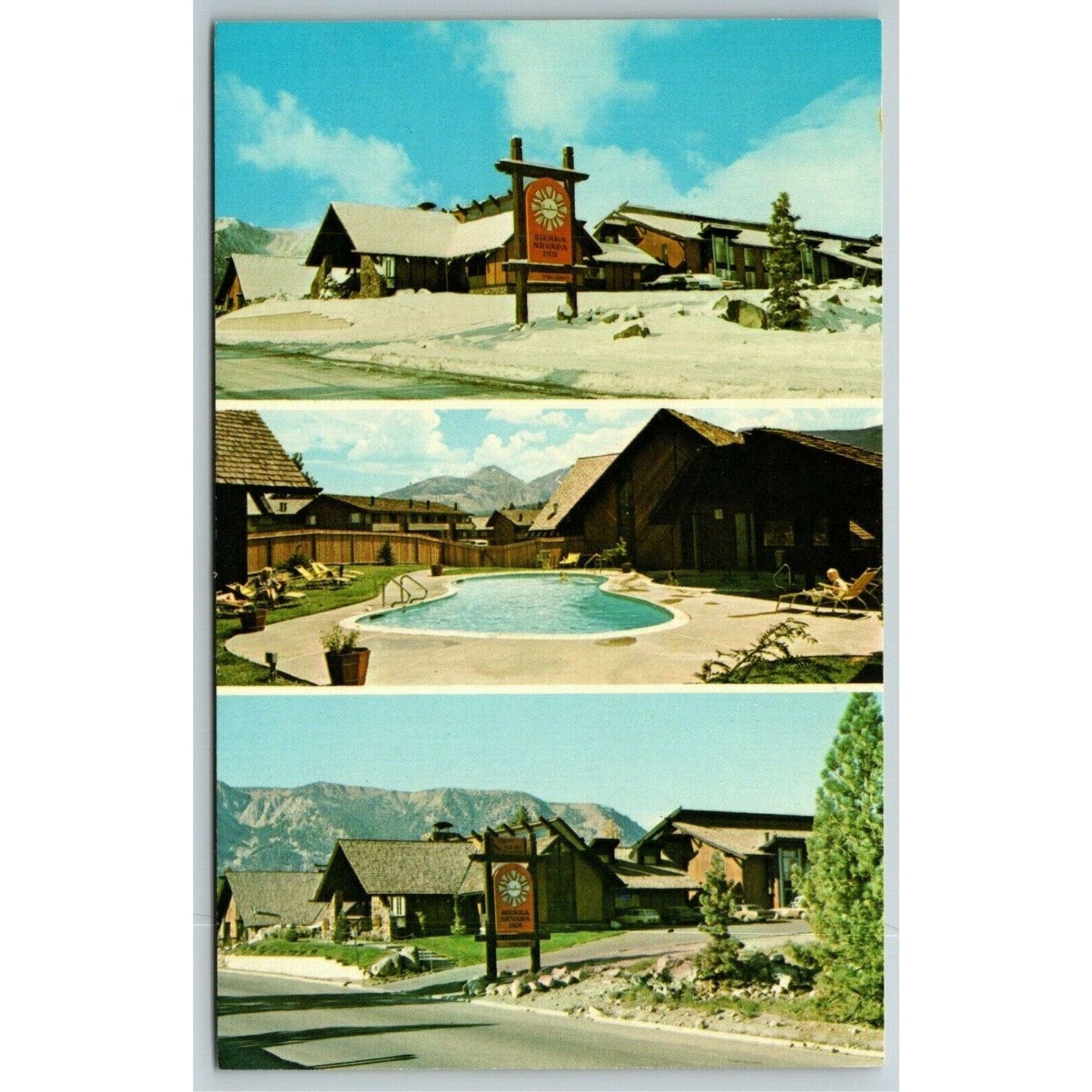 Vintage PPC Postcard - Sierra Nevada Inn, Mammoth Lakes, CA