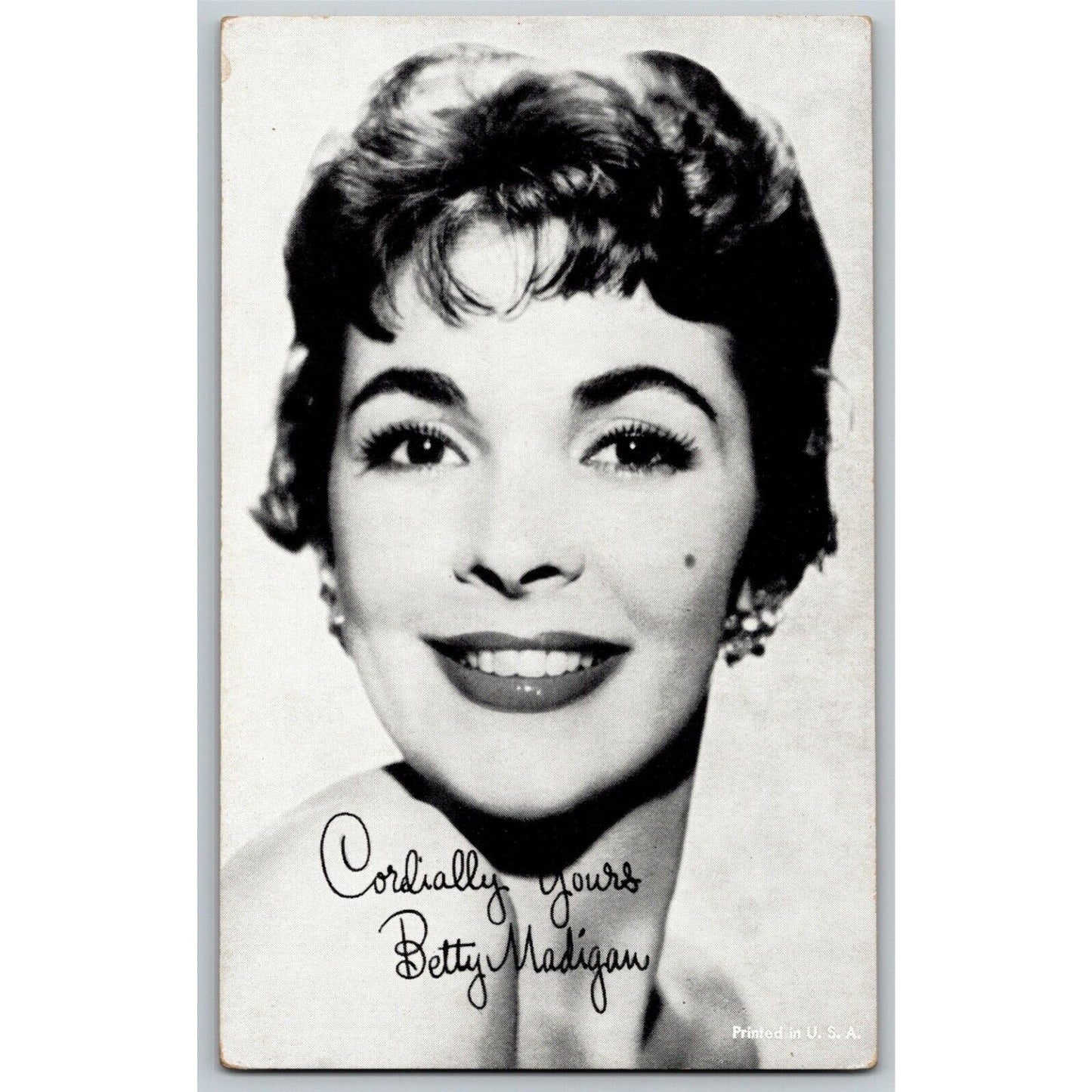 Betty Madigan Leading Lady Movie Star Arcade Card - Ken Prag Coll. EXC