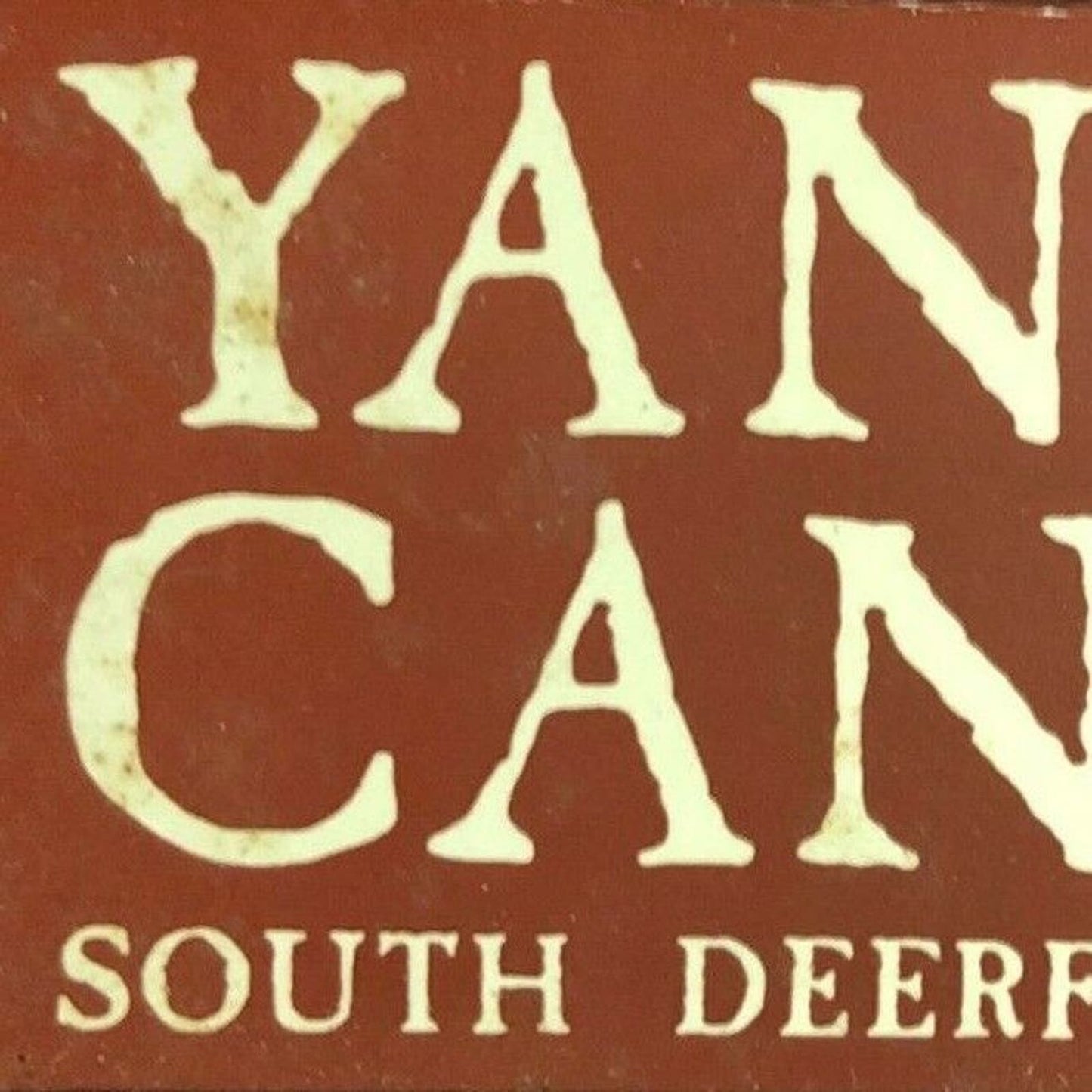80's Full Matchbook "Yankee Candle" South Deerfield, MA