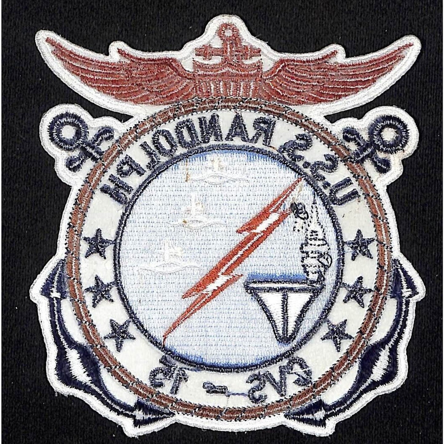U.S. Navy USS Randolph CVS-15 Embroidered Patch 4" x 5" VGC