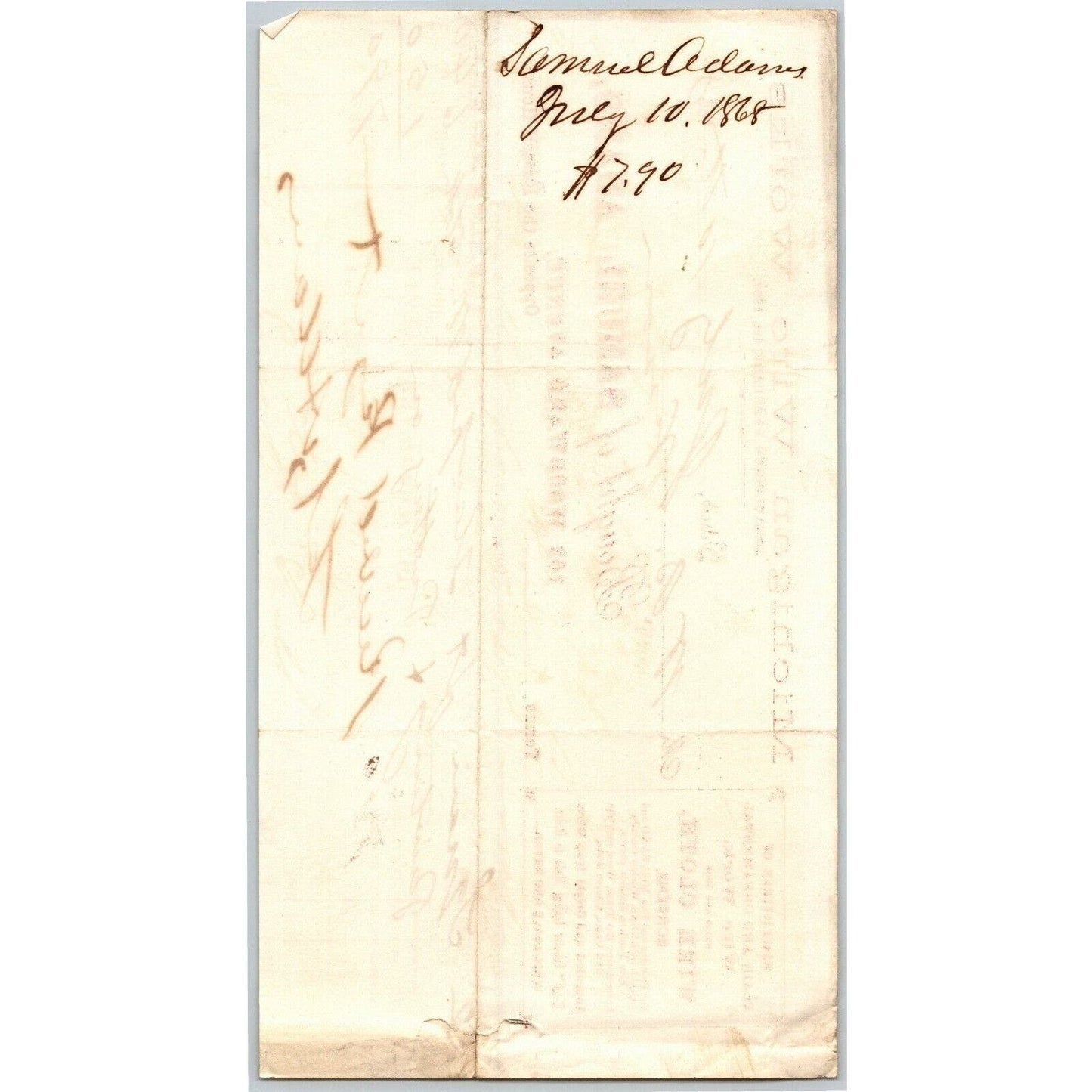 Detroit Letterhead Michigan Wire Works / Samuel Adams Wire Cloth Screens 1868