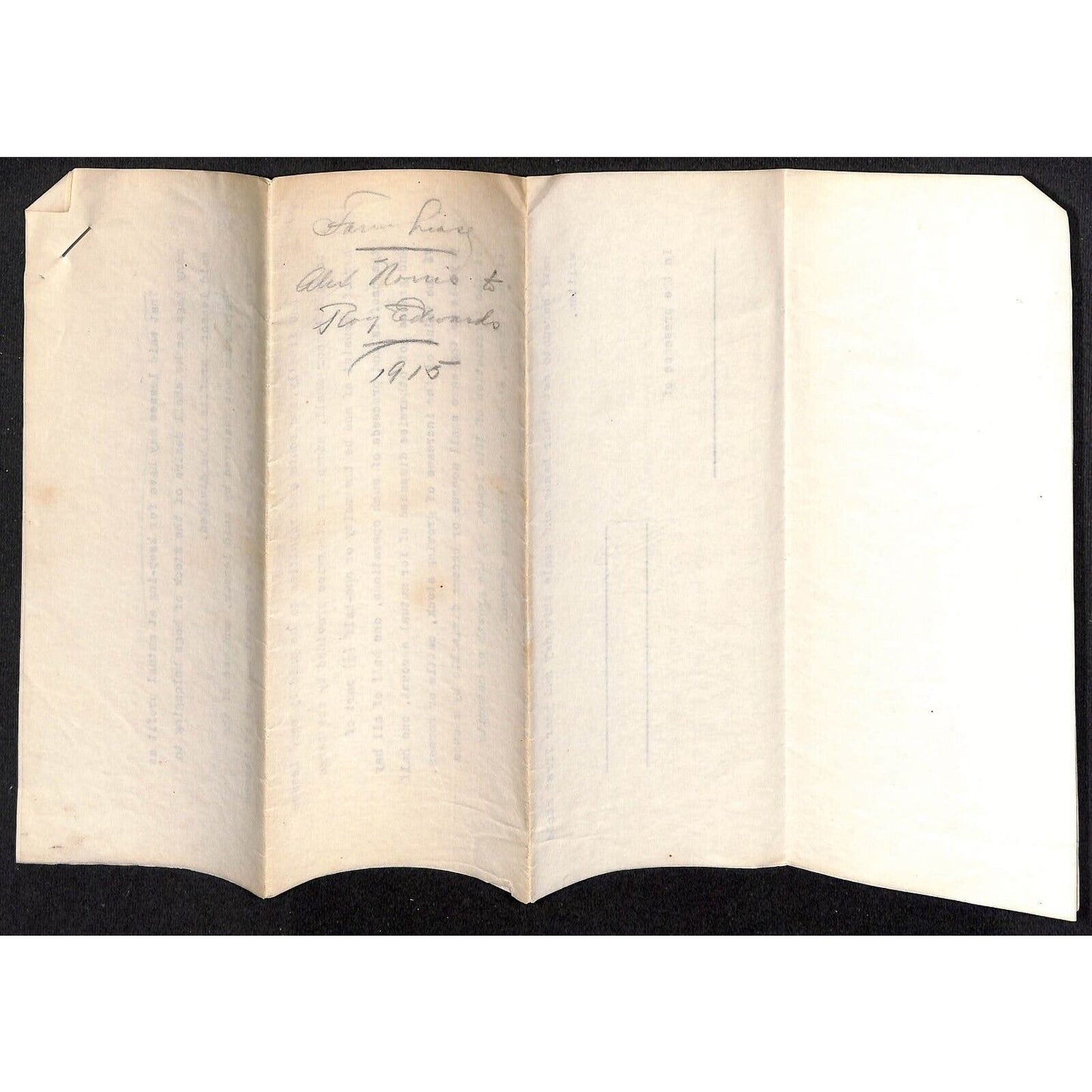 Morris Montana -1915 "The Morris Ranch" 2 Year Farm Lease "50 Head of Cattle" 3p