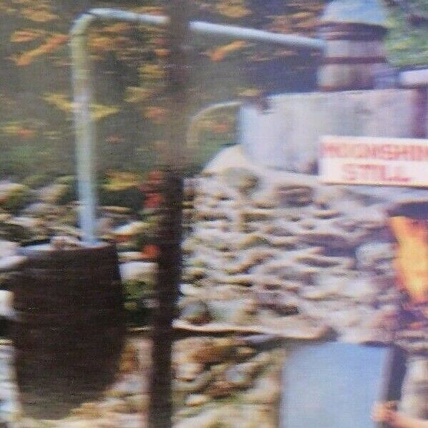 Vintage Postcard "..Ozark Mountain Stream" Moonshine Still Bootleg Alcohol c1974