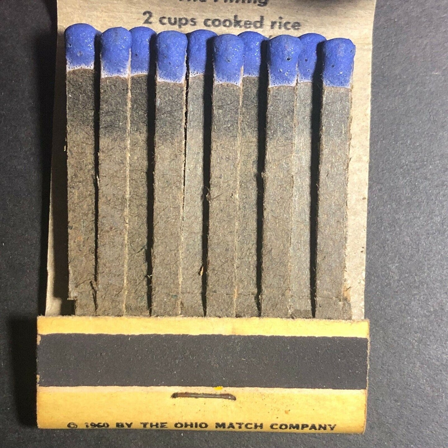 1960's Full Matchbook - Hunt's Tomato Sauce w/ Beef Crust Pie Recipe