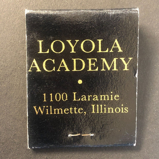 Loyola Academy Wilmette, IL Full Vintage Matchbook c1960's Scarce VGC
