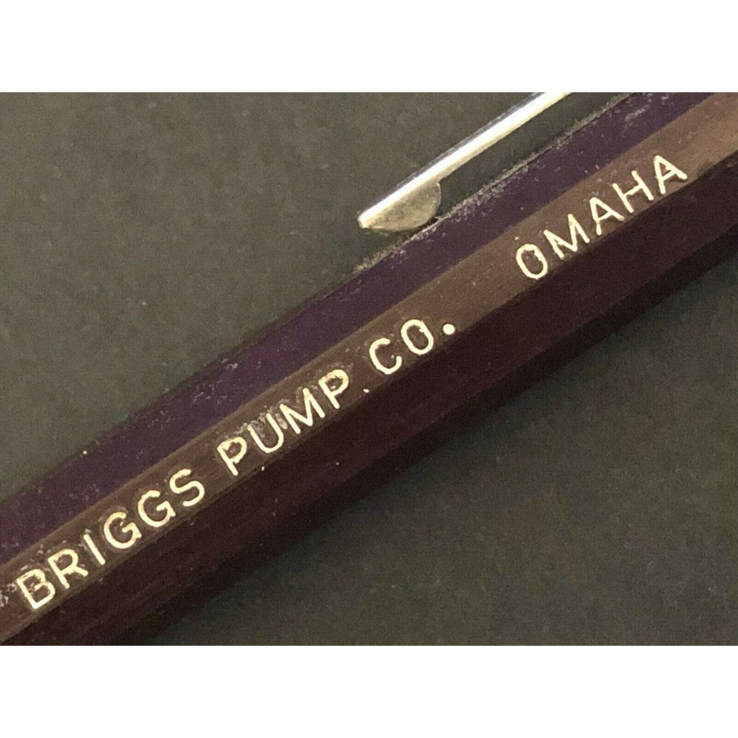 c1940's-50's "Briggs Pump Co." Omaha Mechanical Advertising Pencil