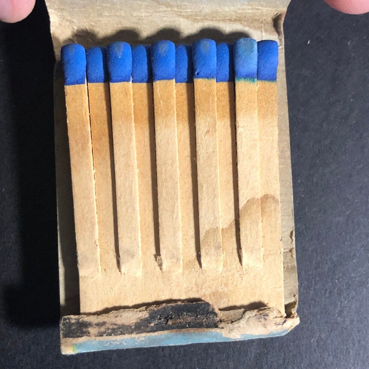 Alka-Seltzer Tablets Matchbook c1940's-50's Full 20-Strike Damage
