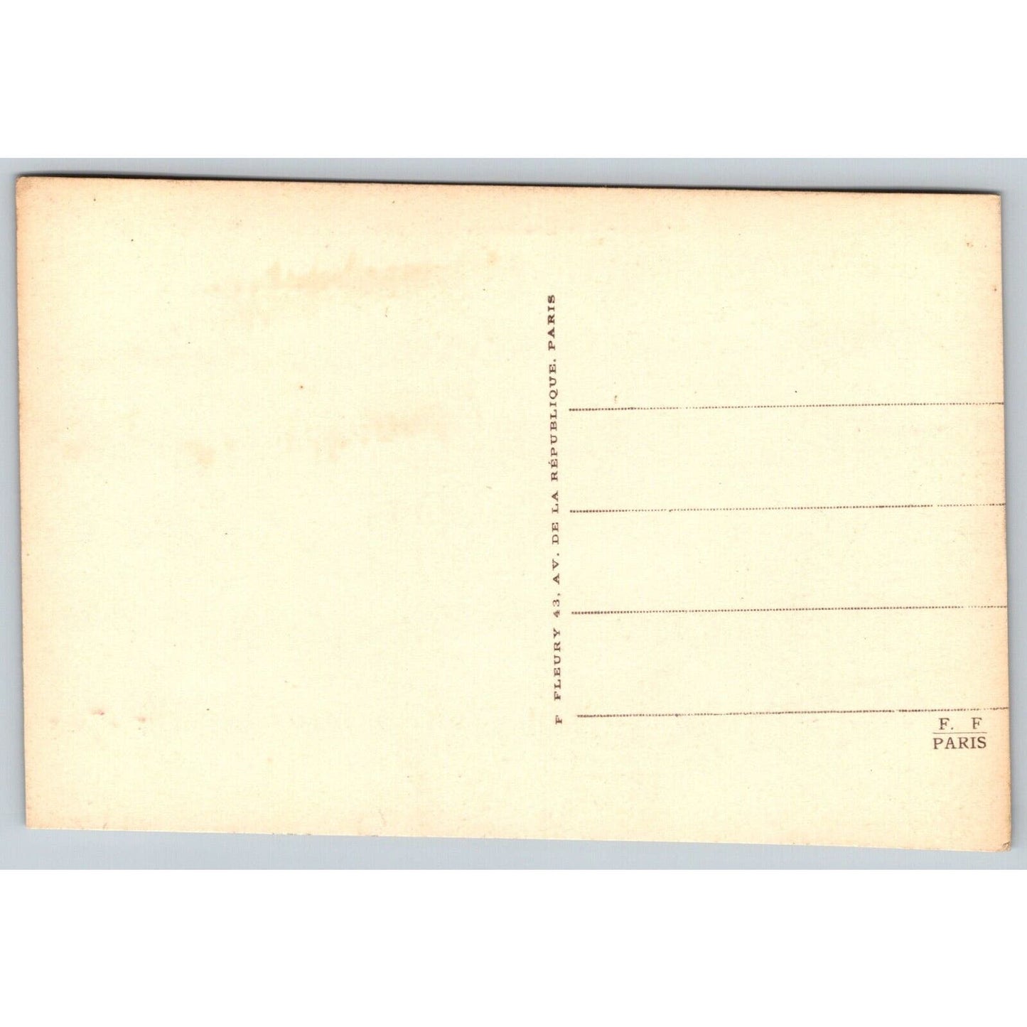 French Railroad RPPC* Postcard Machine 329 C 156 c1910 F. Fleury