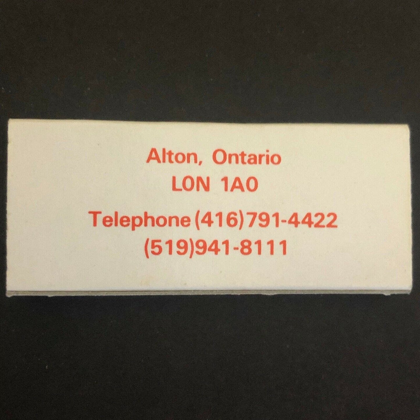 c1980's-90's Wooden Matchbox Matchbook - "The Millcroft Inn" Alton, ONT