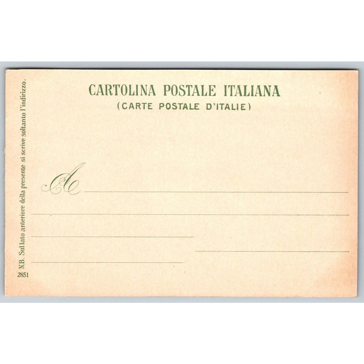 Italian Postcard Vesuvius "The Fast Lava" c1901-1907 NP VGC