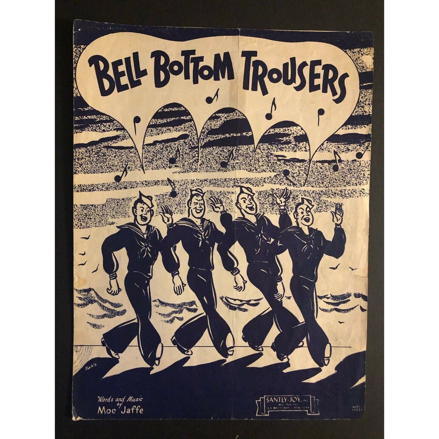 Vintage 1944 Sheet Music "Bell Bottom Trousers" Moe Jaffe