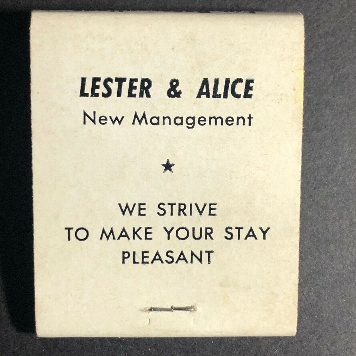 Vintage c1950's-60's Full Matchbook "Roberta Motel" Atascadero, CALIF