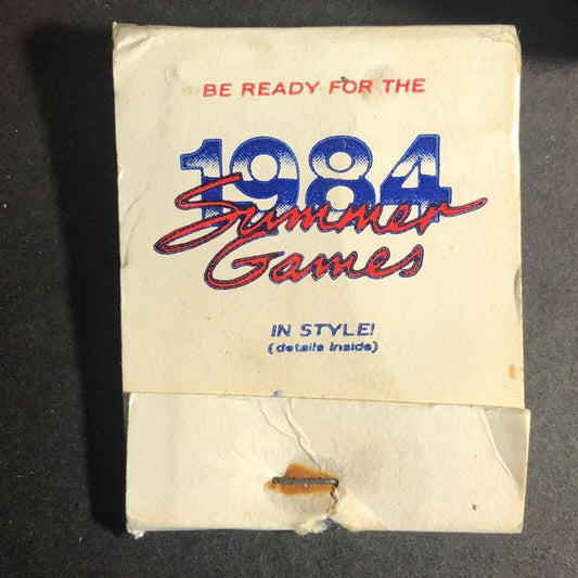 "Be Ready for the 1984 Games" Mail-in Offer Nearly Full (-1) Matchbook