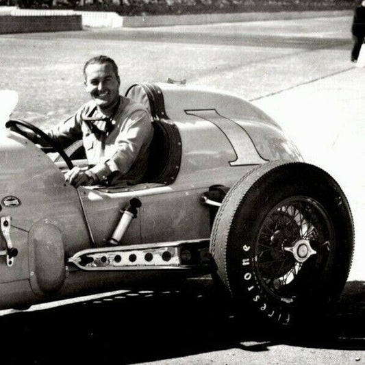 Johnnie Parsons Indy 500 Winner 1950 - 8 x 10 Glossy B&W Photograph VGC