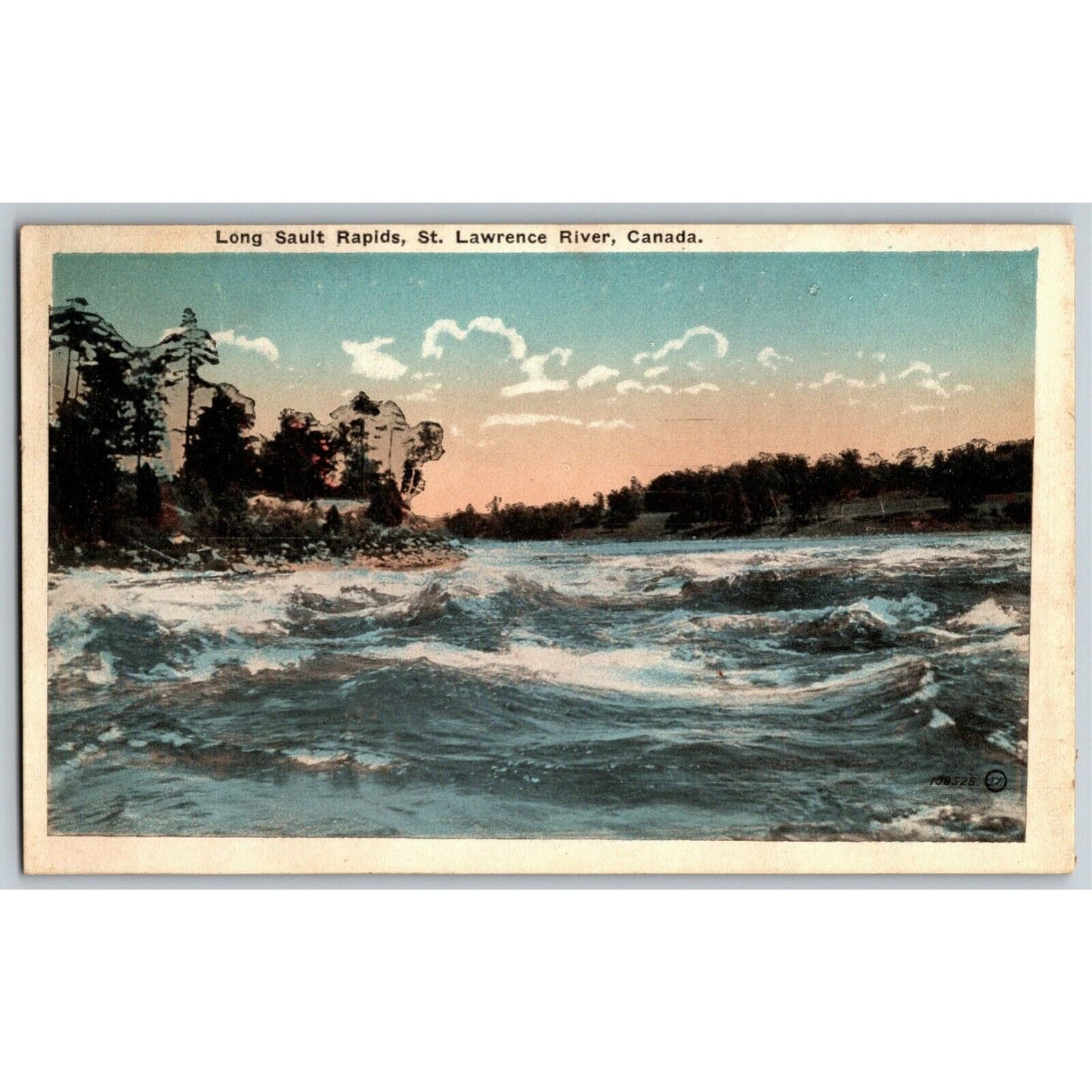 Long Sault Rapids, St. Lawrence River Canada Vintage Postcard NP