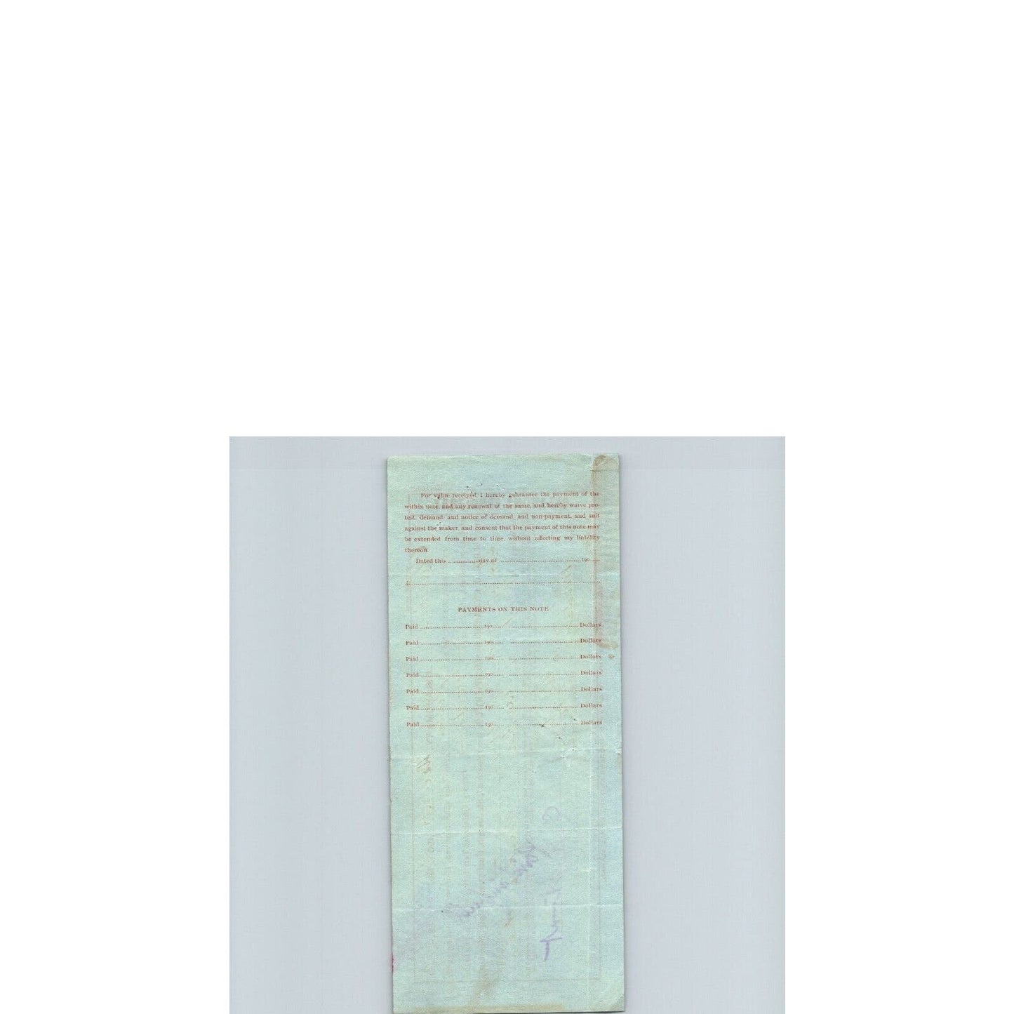 Cherokee, OK 1904 G. O. Richardson Machinery Territorial Promissory Note Scarce