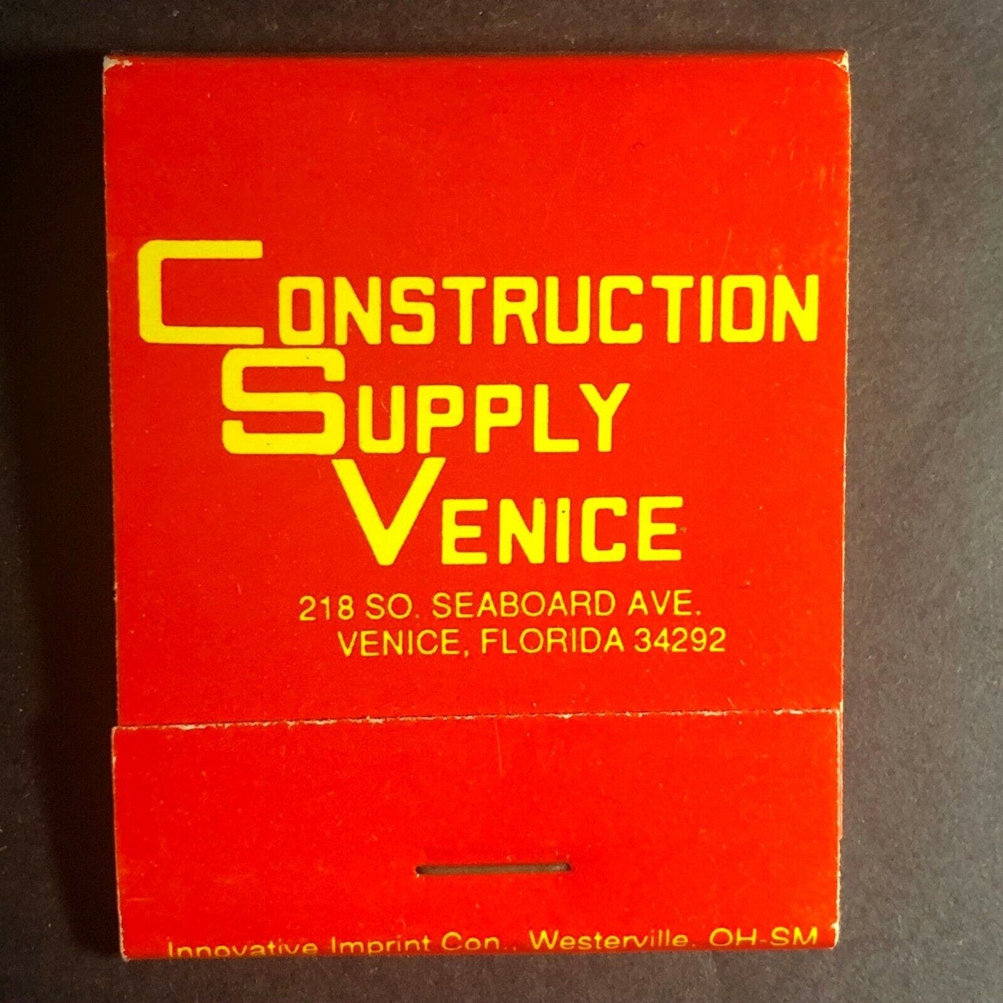 70's Full Matchbook Construction Supply Venice, FL