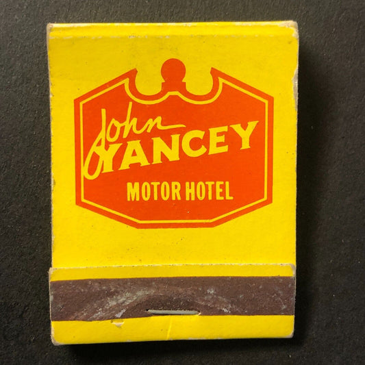 John Yancey Motor Motel / London Inn Near Full (-2) Matchbook c1960's-73