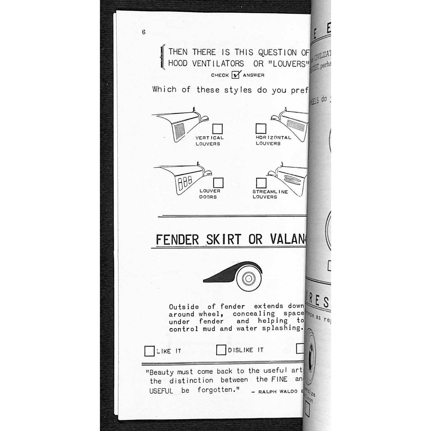 GM Customer Research Questionnaire Booklet 23pp 1934 Chicago World's Fair* VGC