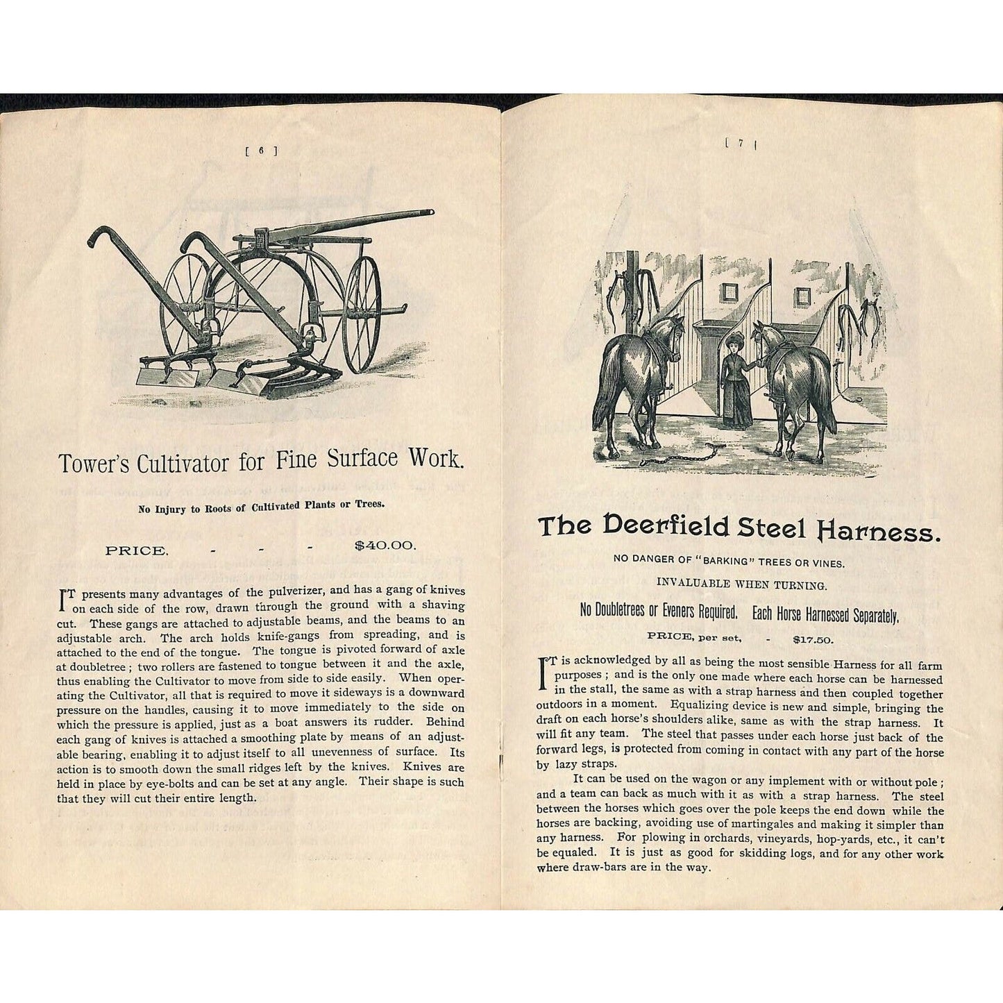 Scarce 1890 "G.C. Wickson & Co. Horticultural Implements" Catalog 8pp SF, CA