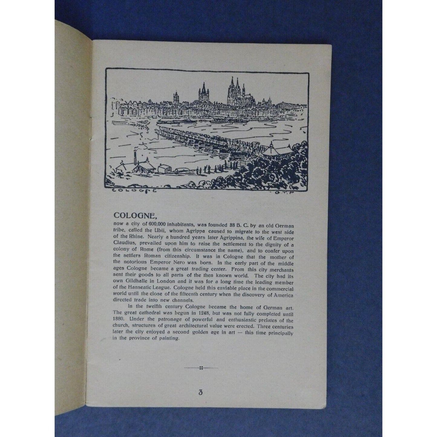 Scarce WWI Era Booklet "The Rhine and it's Legends" YMCA - 32 pgs