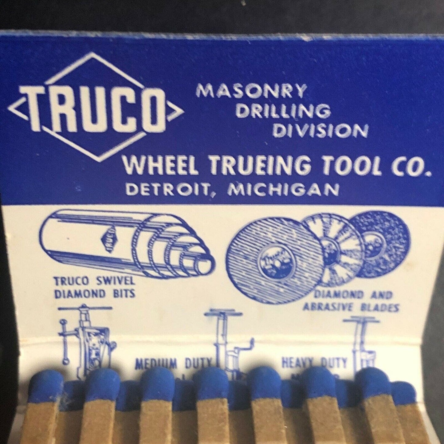 1960's Full Matchbook "Rock-Weld Equipment Corp" Truco Diamond Bridgeport, CT
