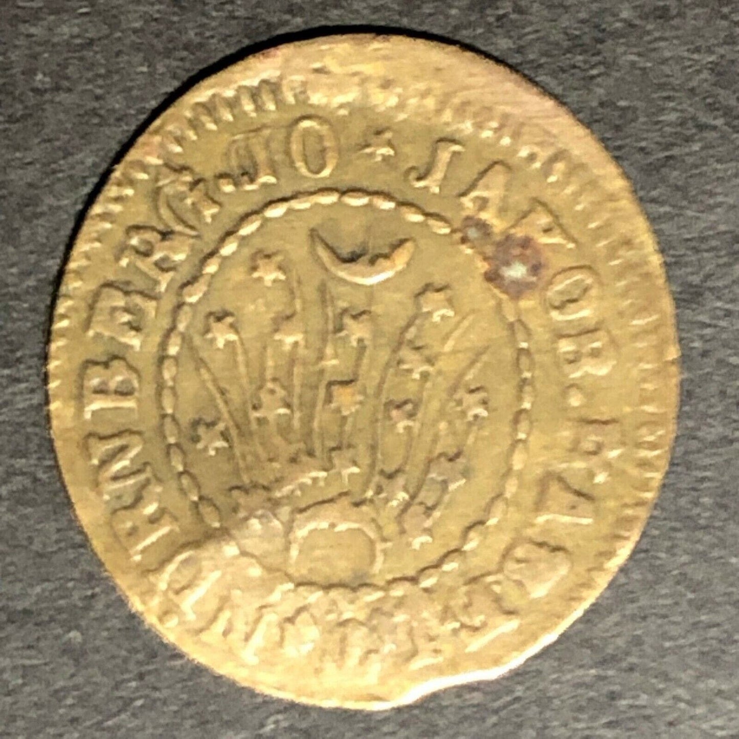 c1855-67 19.1mm Attrib. to Habelt - German Jeton / Counter / Token - Ben Fauver