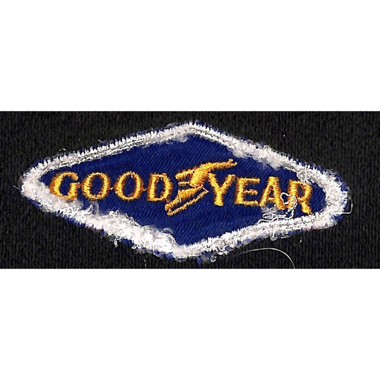 Goodyear Tires Vintage Machine Embr. Patch 1 1/4" x 3" VGC c1940-50's Scarce