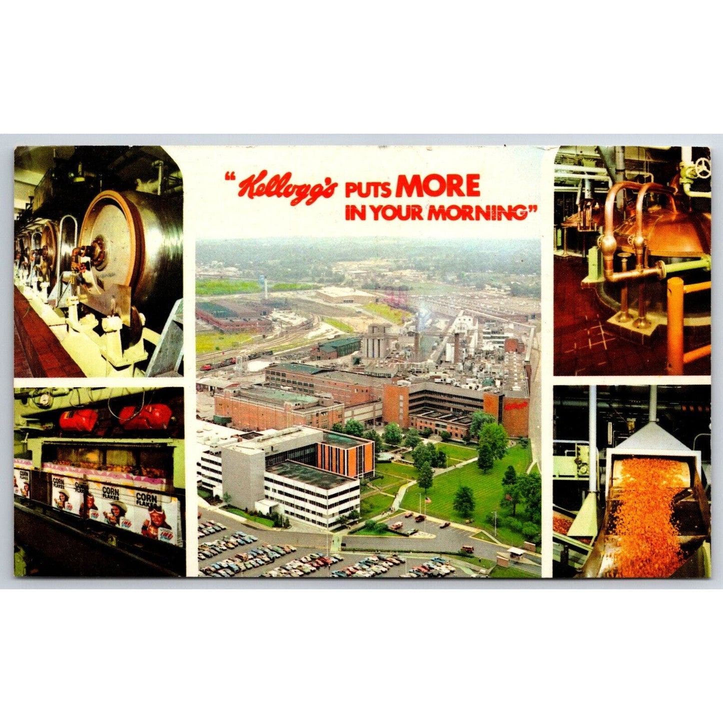 "Kellogg's Puts More In Your Morning" Oversized Advertising Postcard PM 1978