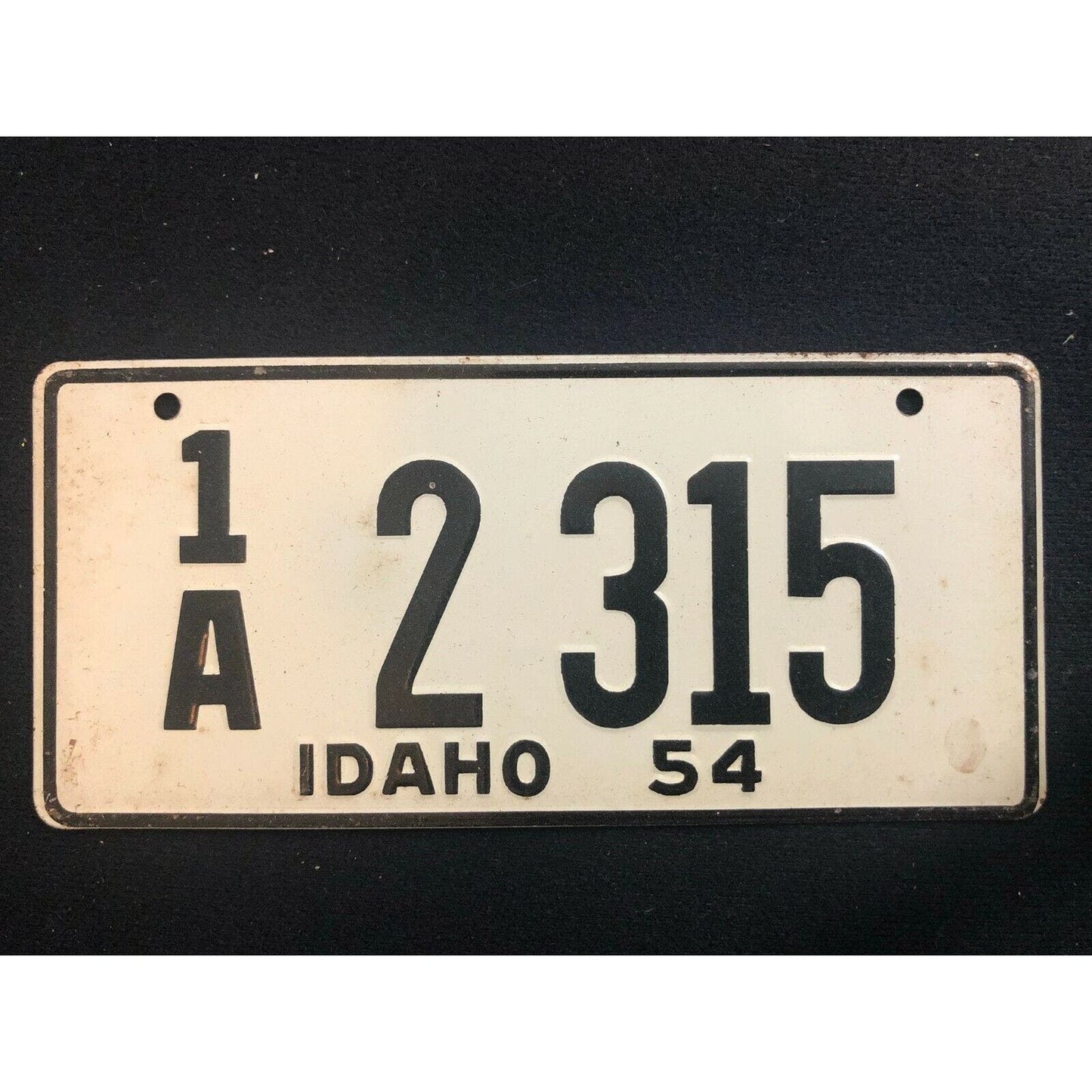 1953-54 General Mills Wheaties Tin Mini Bicycle License Plate - Idaho