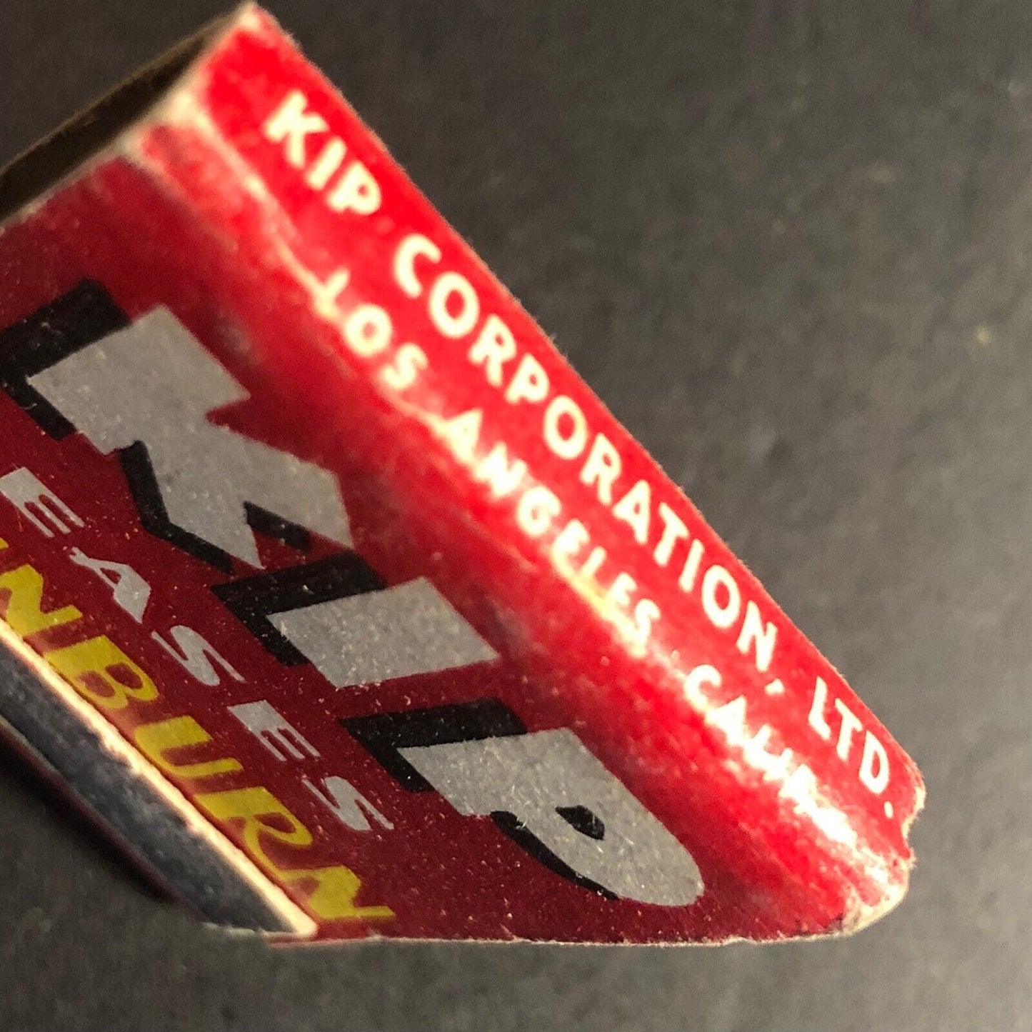 Kip Eases Sunburn Burns Cuts Pain Matchbook c1940's-50's Full 20-Strike - Scarce