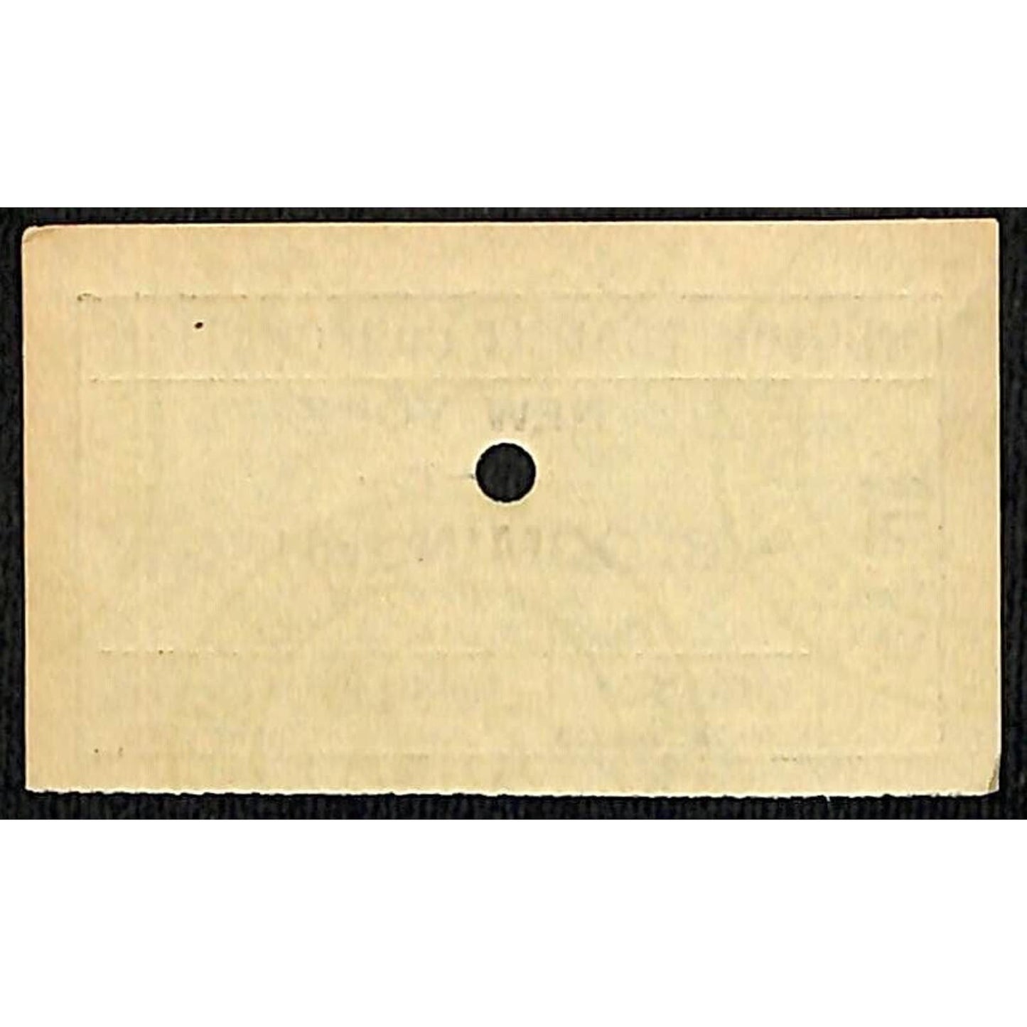 Hudson Transit Corporation Railroad Ticket New York to Bloomingburg #4621