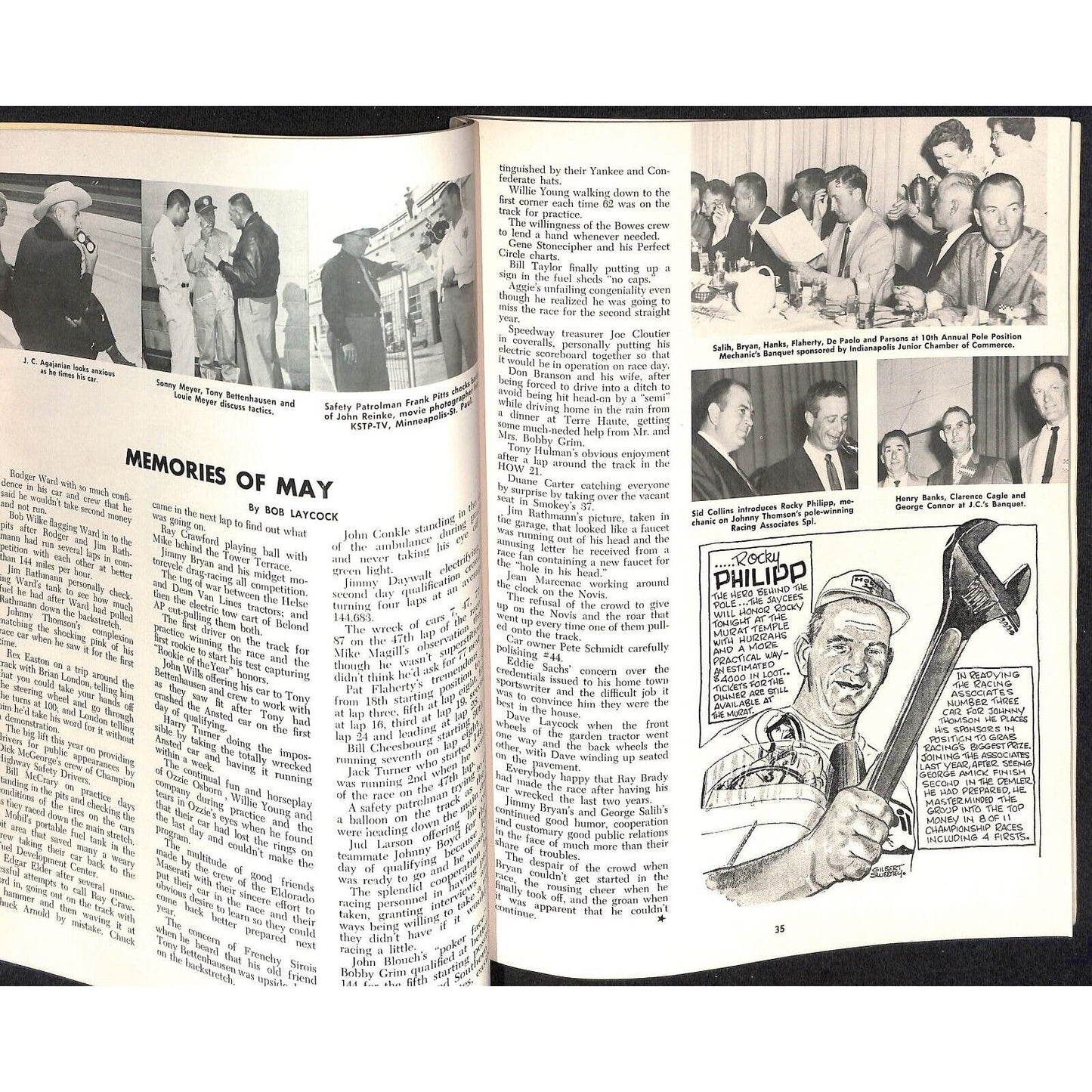 1959 Indy 500 Floyd Clymer's Indianapolis Yearbook IMS 136pp - VGC