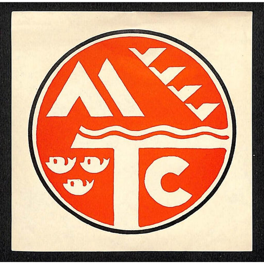 MTC Airline Rail Transportation ? Gum Label Fish Waves Birds c1960's ? VGC