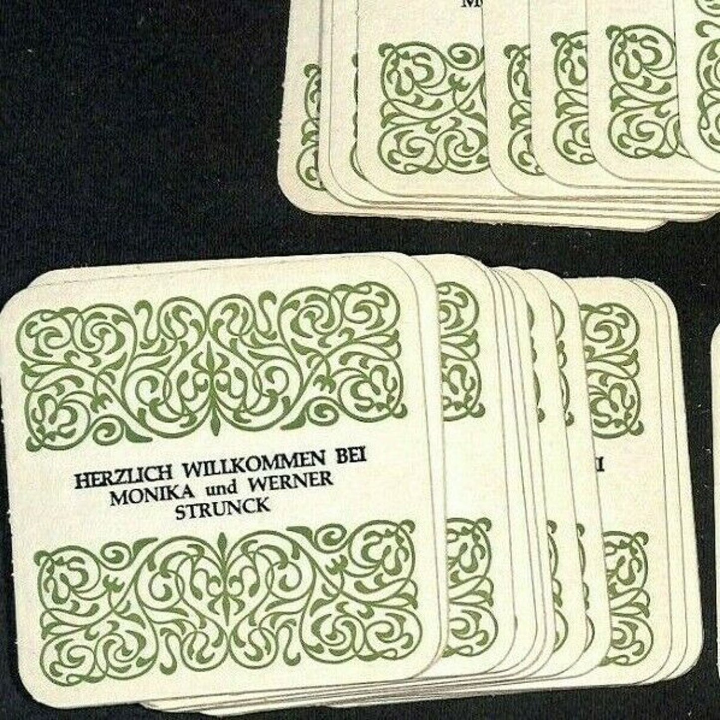 Vintage German Beer Coasters c80's-90's 37pcs "Monika and Werner Strunck"