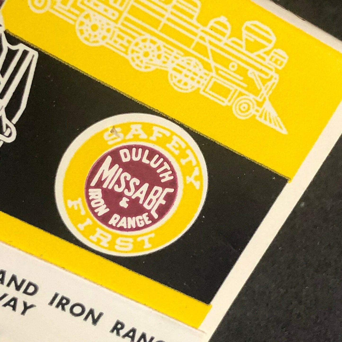 Vintage NOS Duluth Missabe Iron Range RR Full Matchbook c1970's
