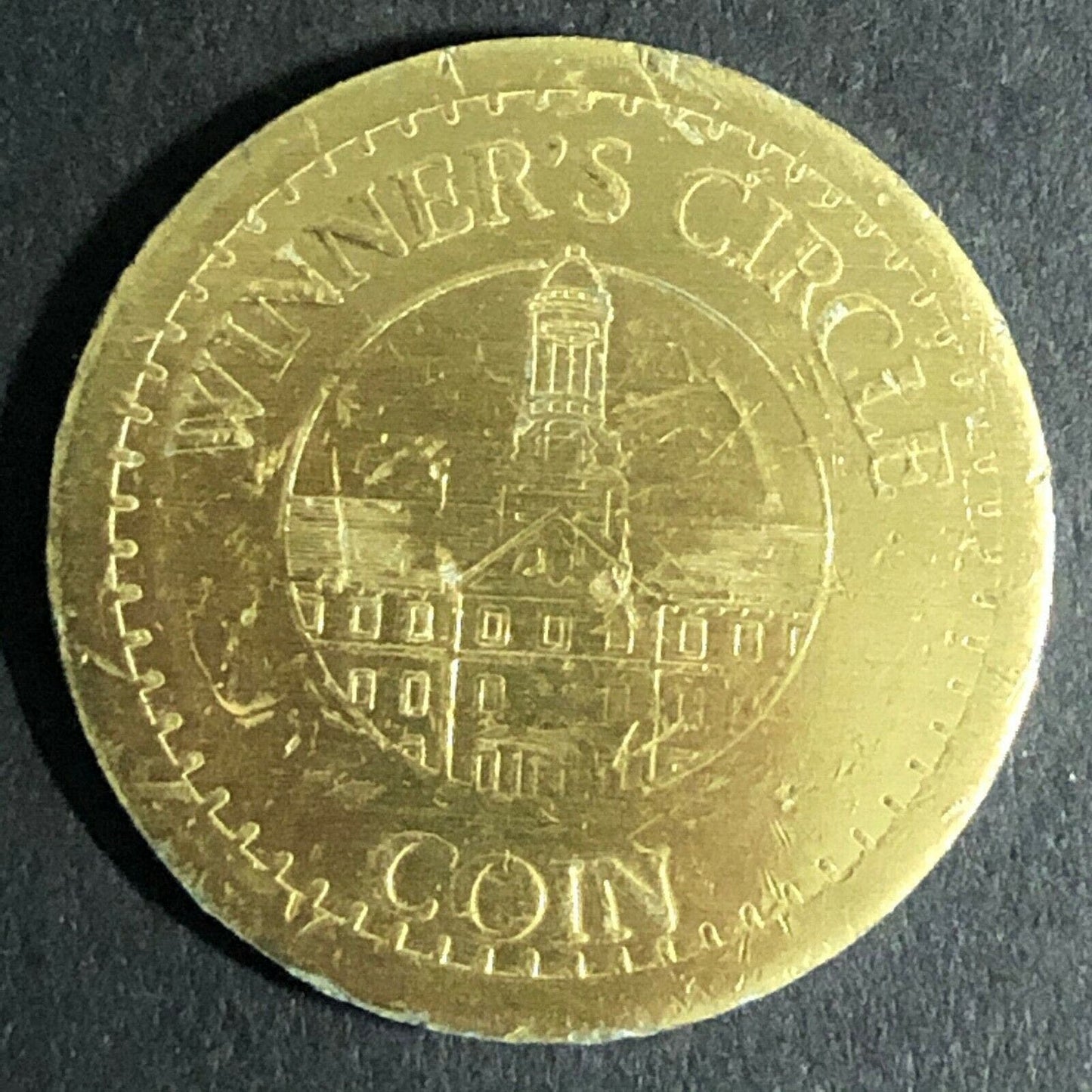 22.25mm Colored Aluminum "Winner's Circle Coin" Token - Fauver Coll.