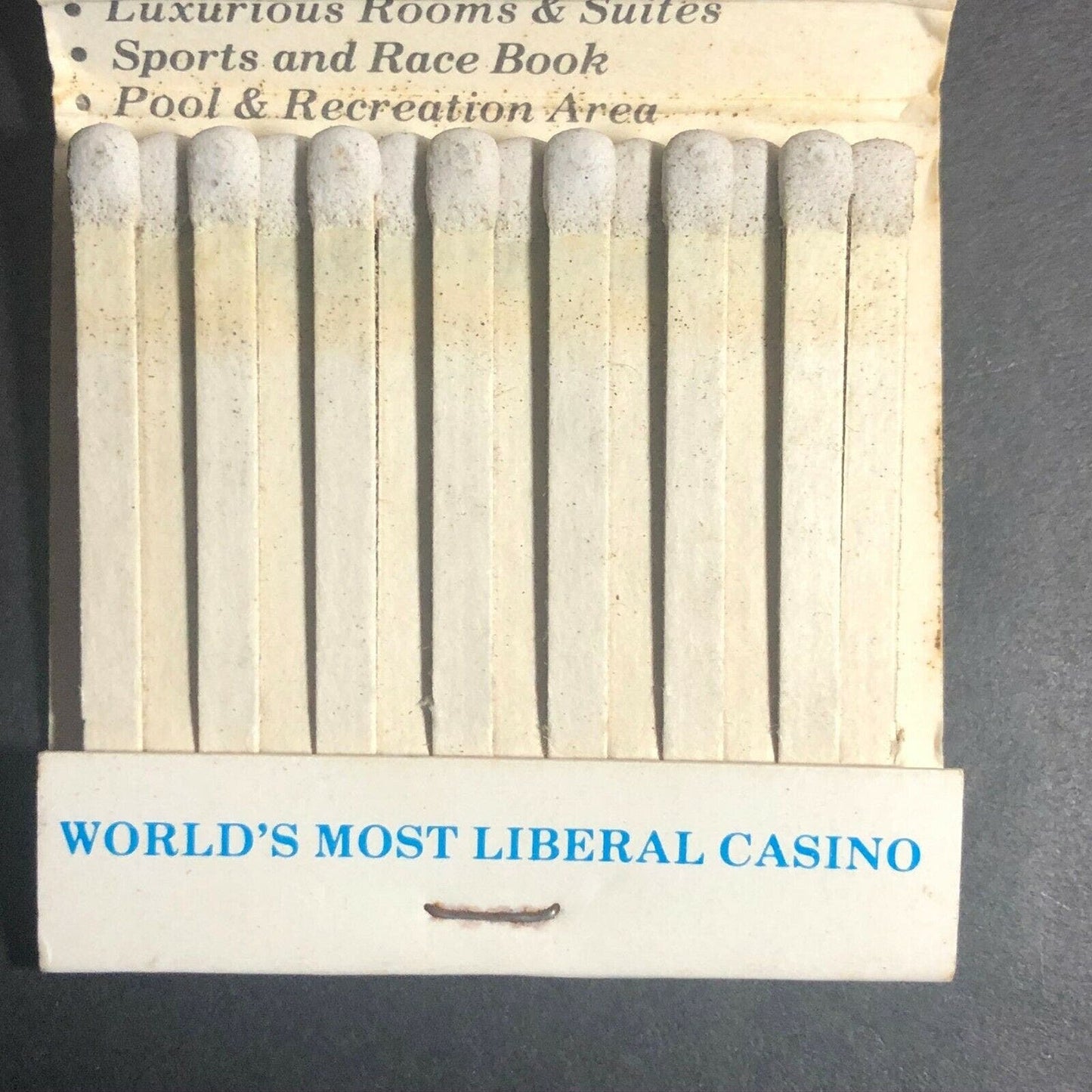 80's Full Matchbook "Bob Stupak's Vegas World" Hotel and Casino NV