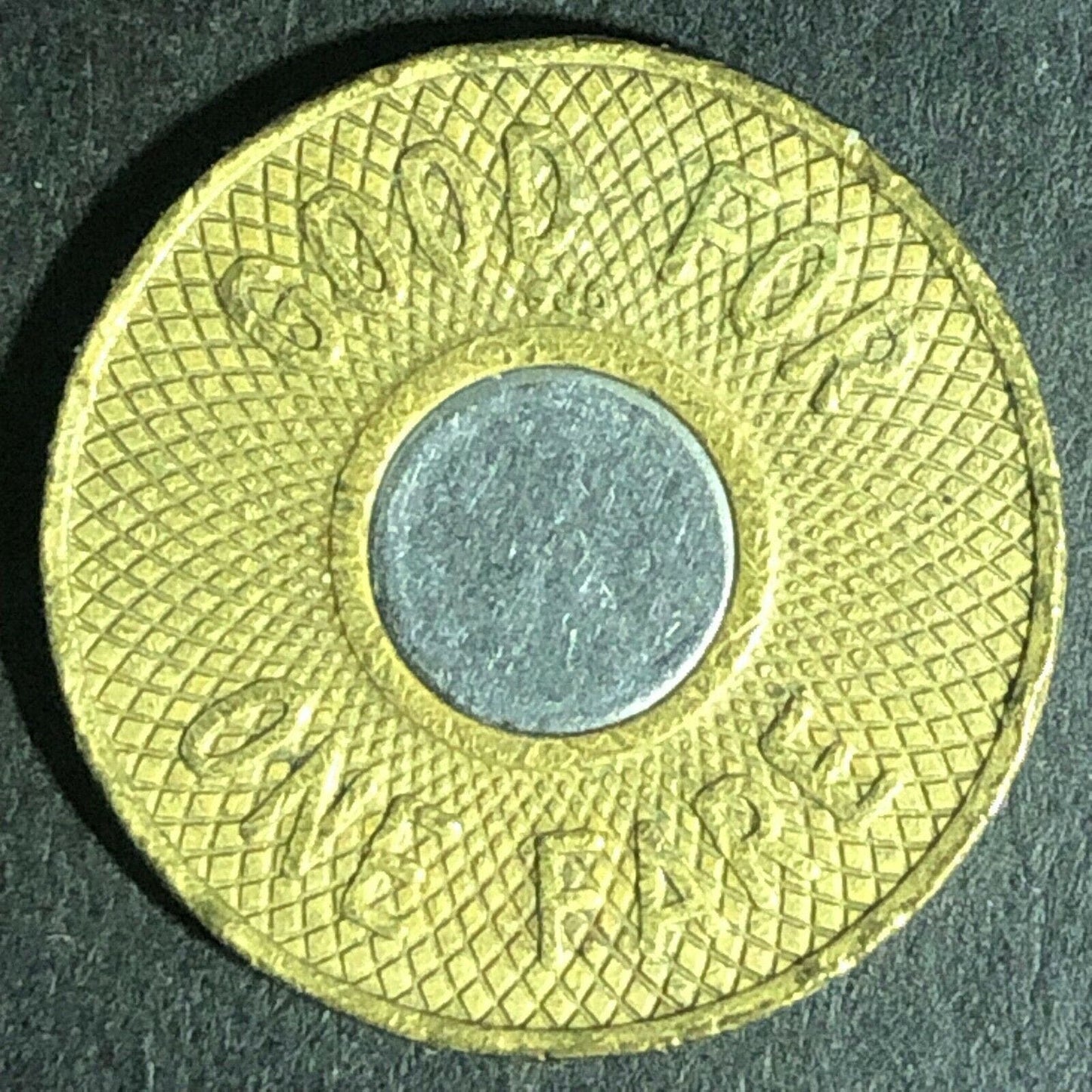 c1988 New York City Transit Authority G/F One Fare Bimetallic Token 22mm (1847)