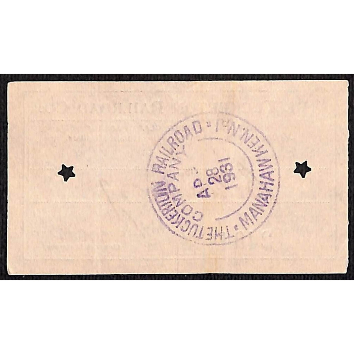 1931 Tuckerton Railroad Manahawken, NJ Group of 9 First Class Tickets