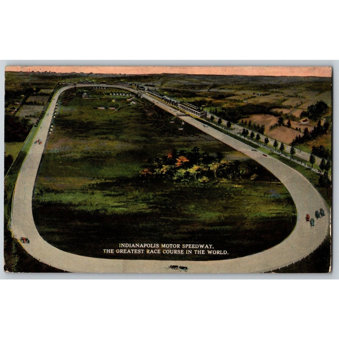 Scarce Indy 500 Postcard (#113) c1911 "The Greatest Race Course in the World"