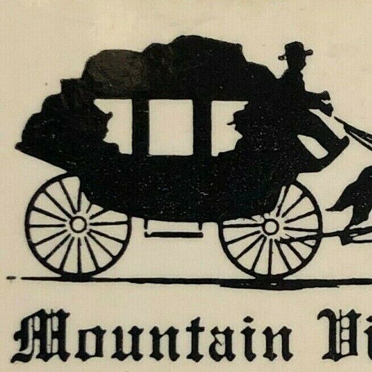 c1970's-80's Wooden Matchbox Matchbook "Mountain View Inn" Greensburg, PA