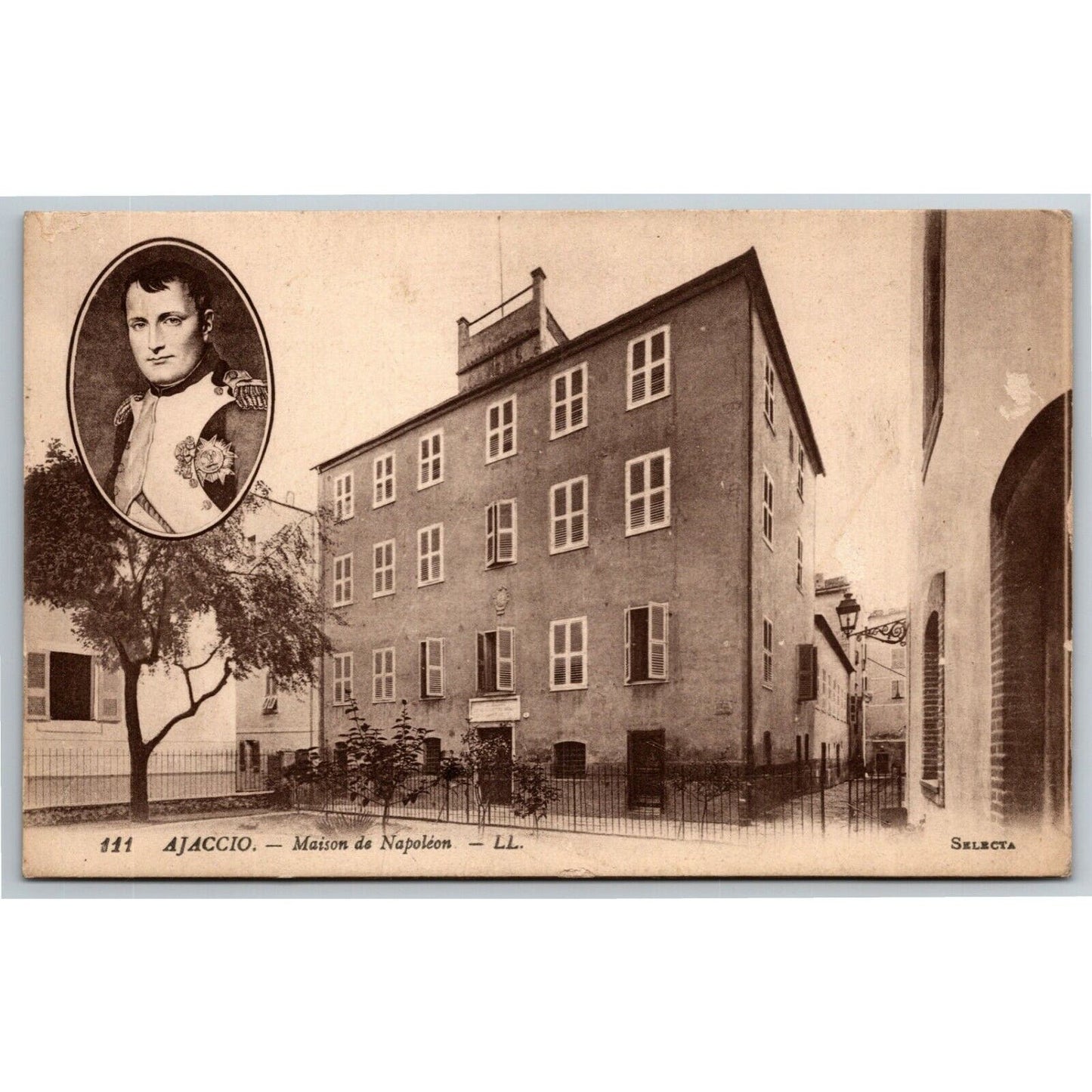 Vintage Postcard "Ajaccio - Maison de Napoleon" France